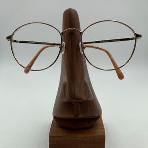 Vintage Earth Elements Metal Gold Round Sunglasses